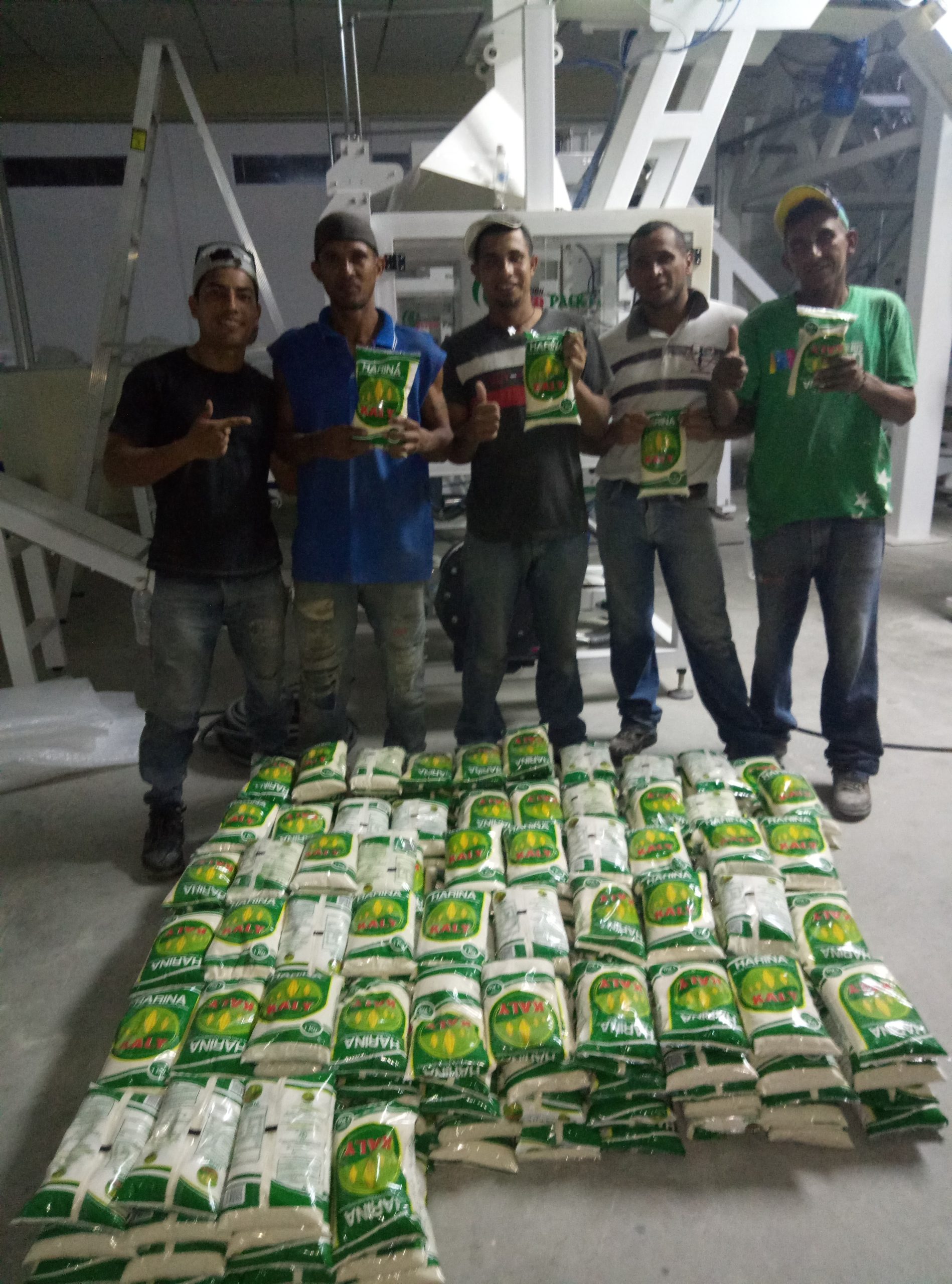 Customers use flaking mill to manufacture products